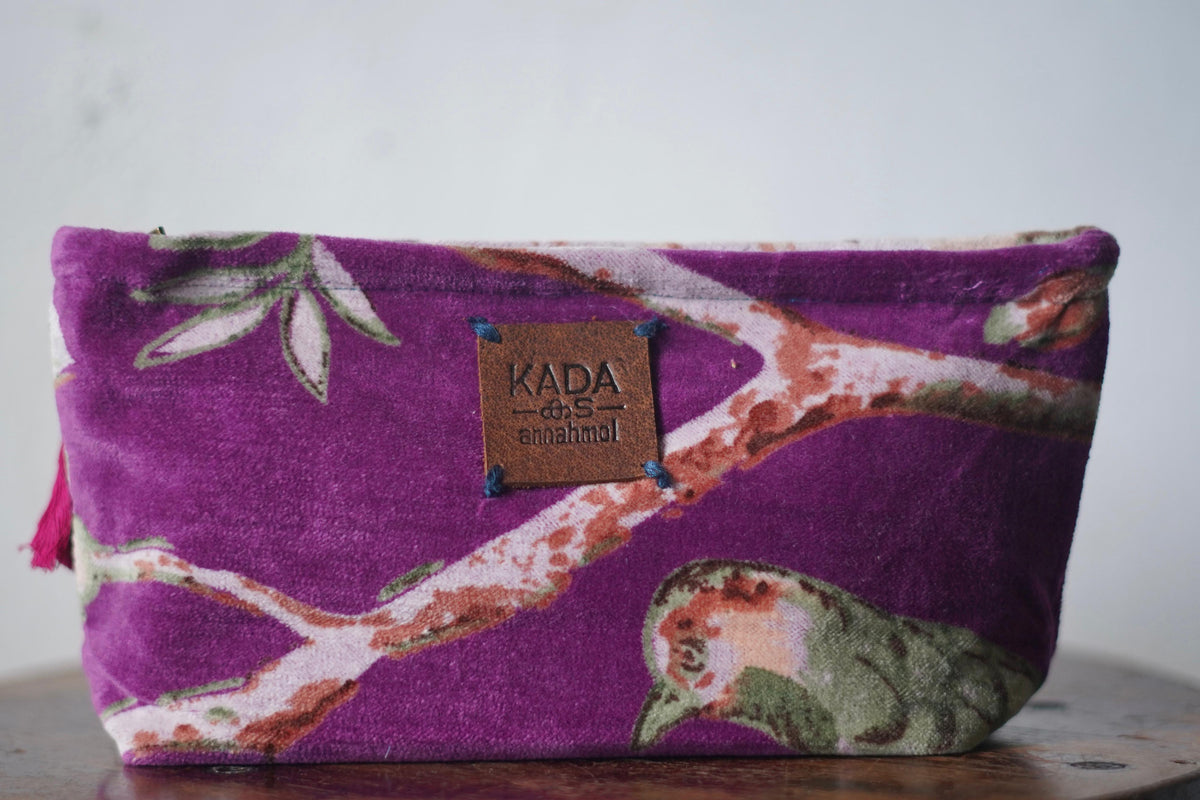 Vana Mini Velvet Cosmetic Bag